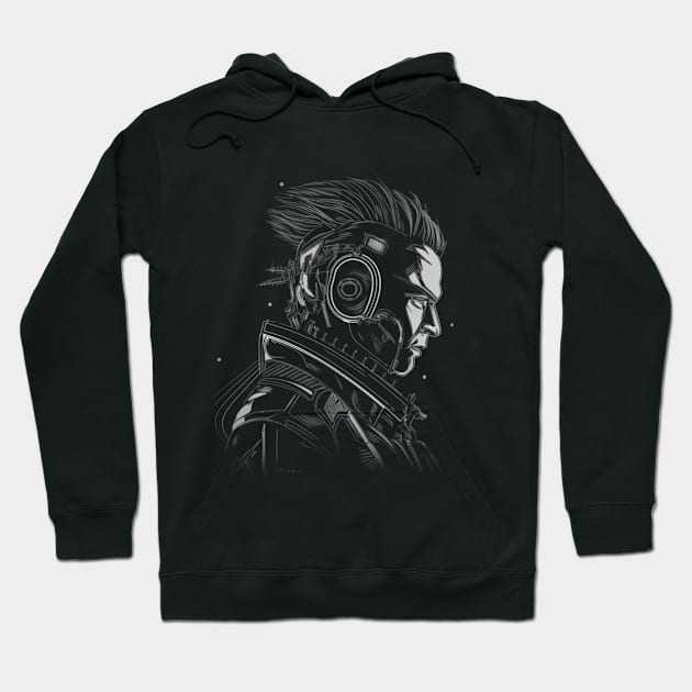 Techno Future - Cyberpunk Dystopia Hoodie by SzlagRPG